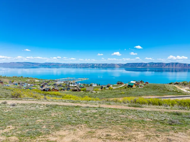 Water view featuring a mountainous background