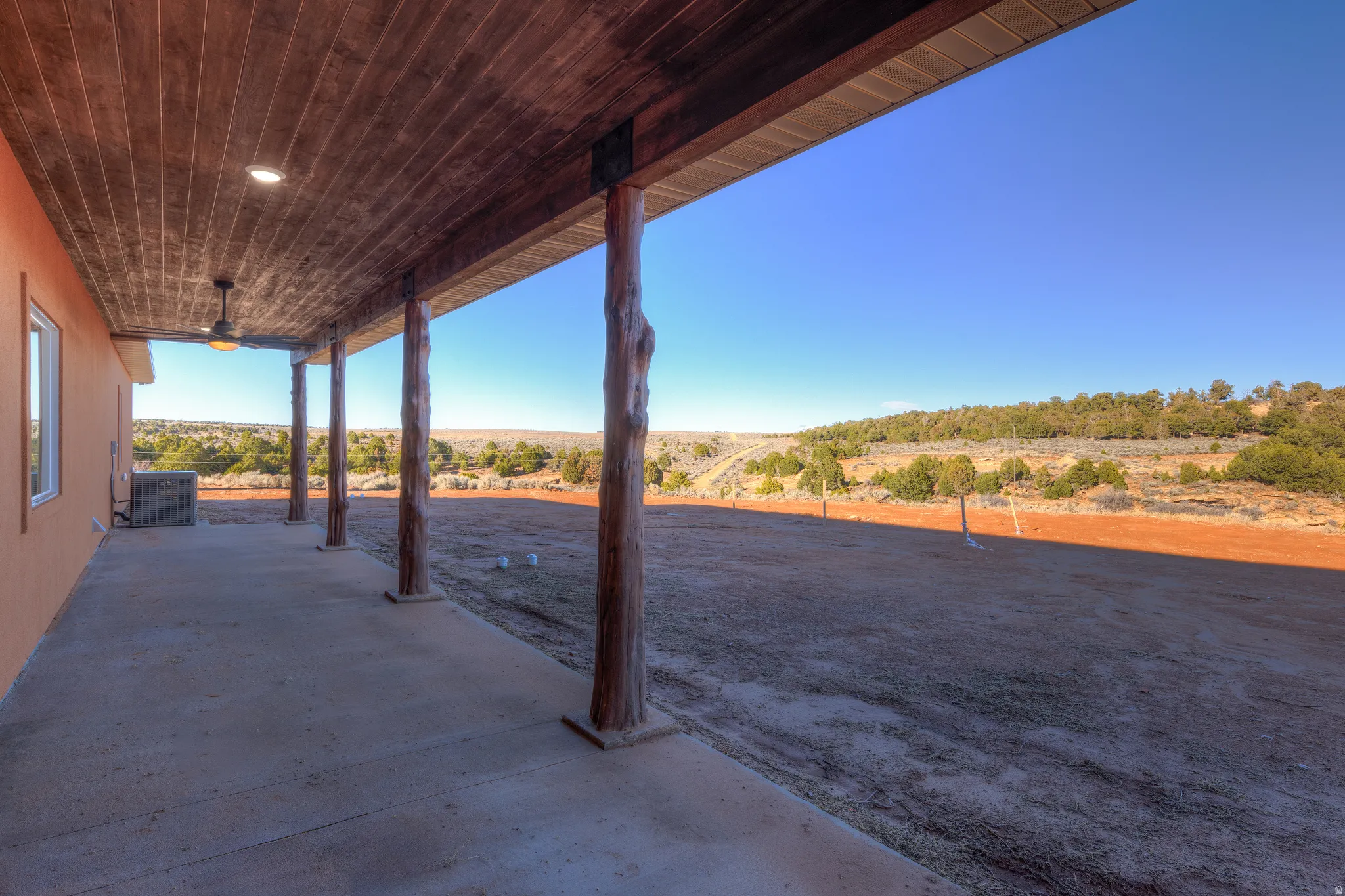 View of patio / terrace featuring a view of rural / pastoral area
