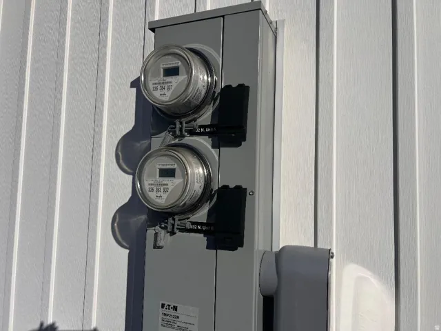 Exterior view of electric meter
