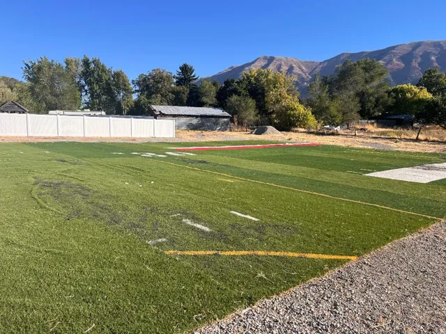 View of yard featuring a mountain view