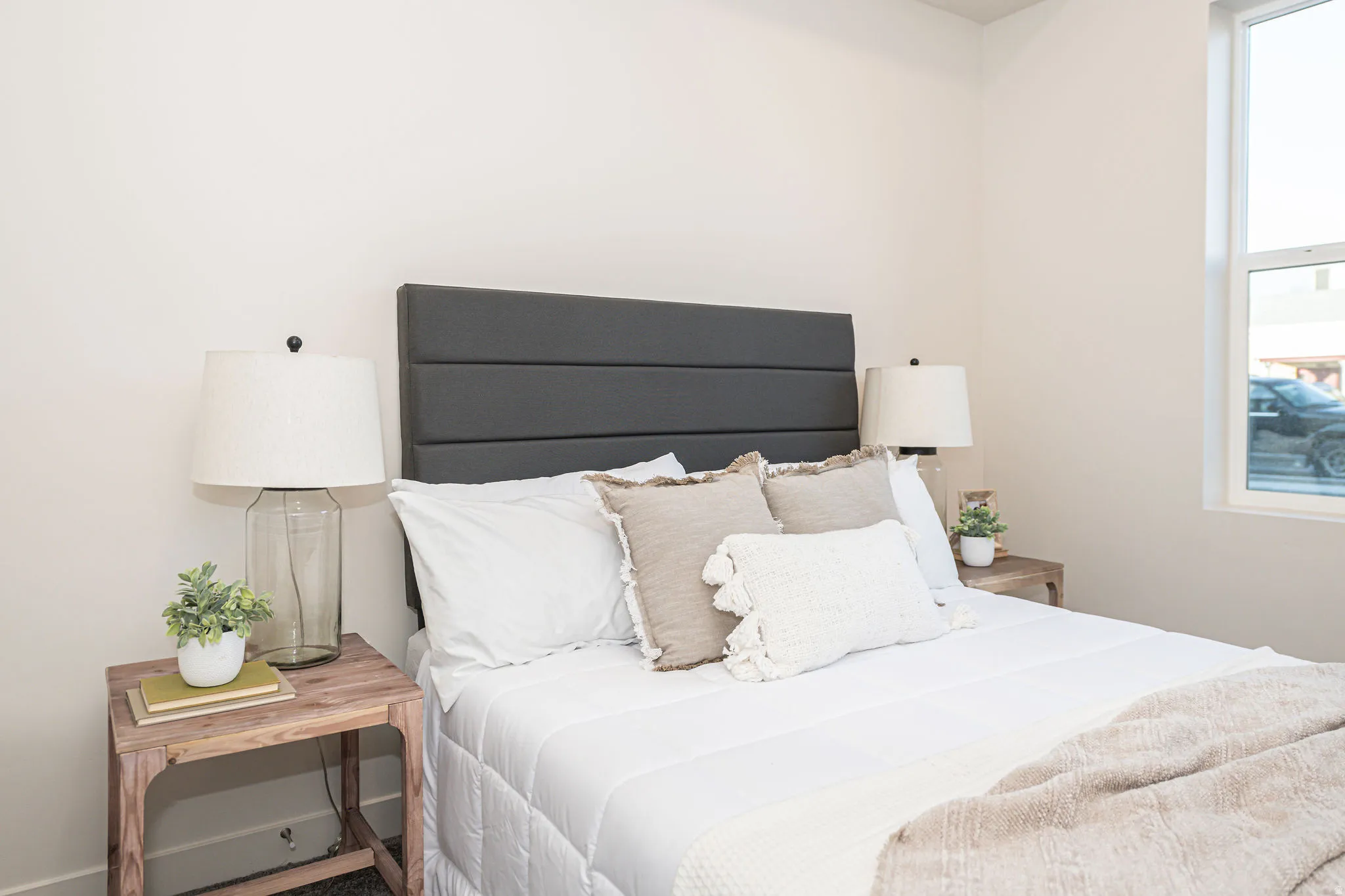 Bedroom with baseboards