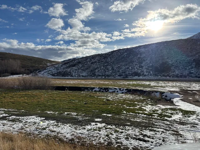 View of mountain background