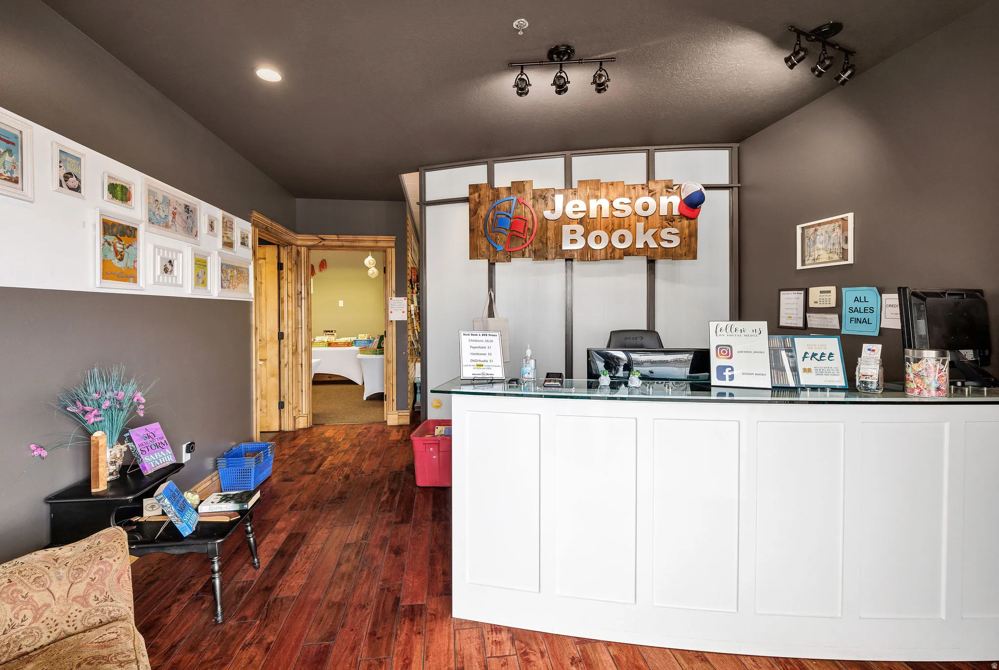 View of welcome area