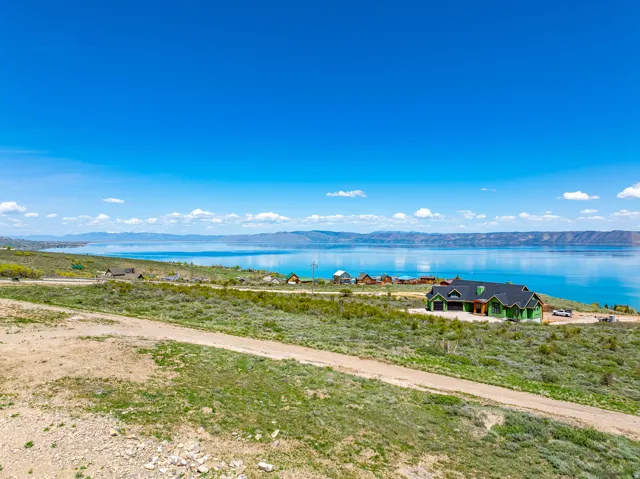 Water view with a mountainous background