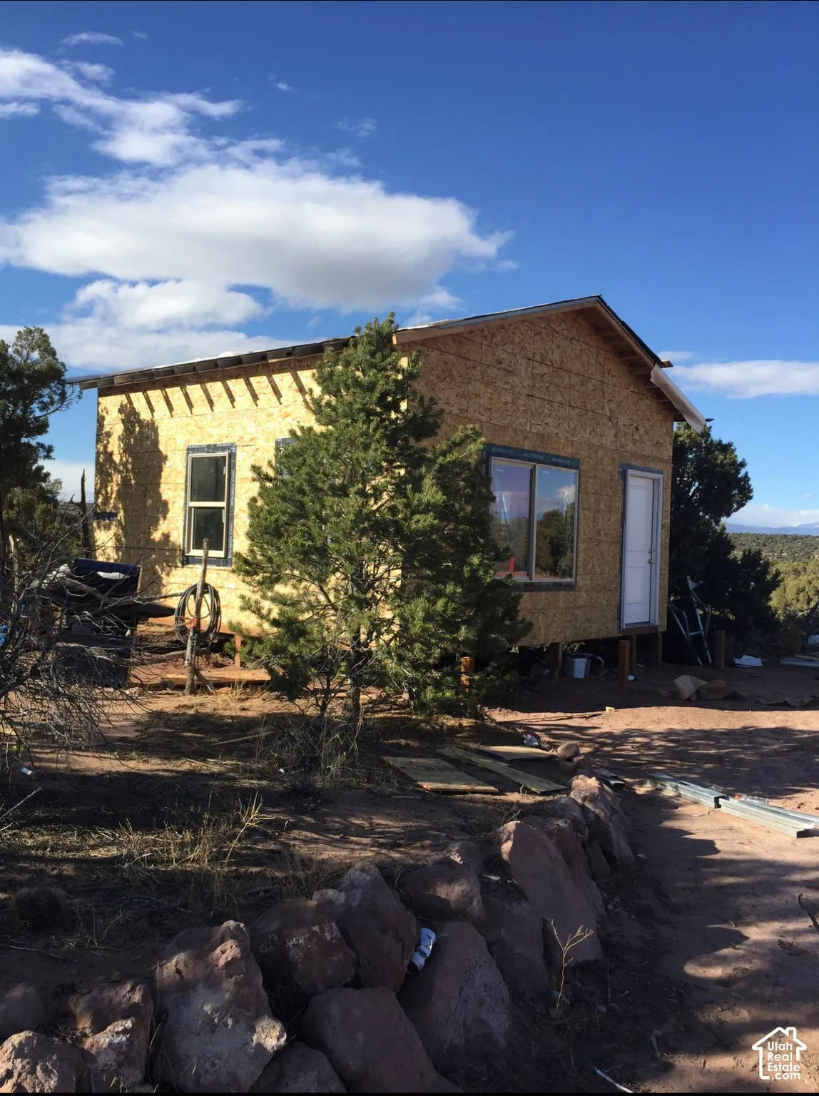 The exterior of this structure is finished.