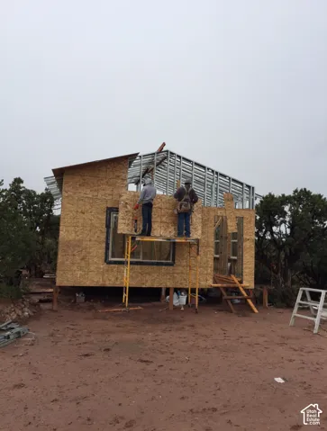 The exterior of this structure is finished.
