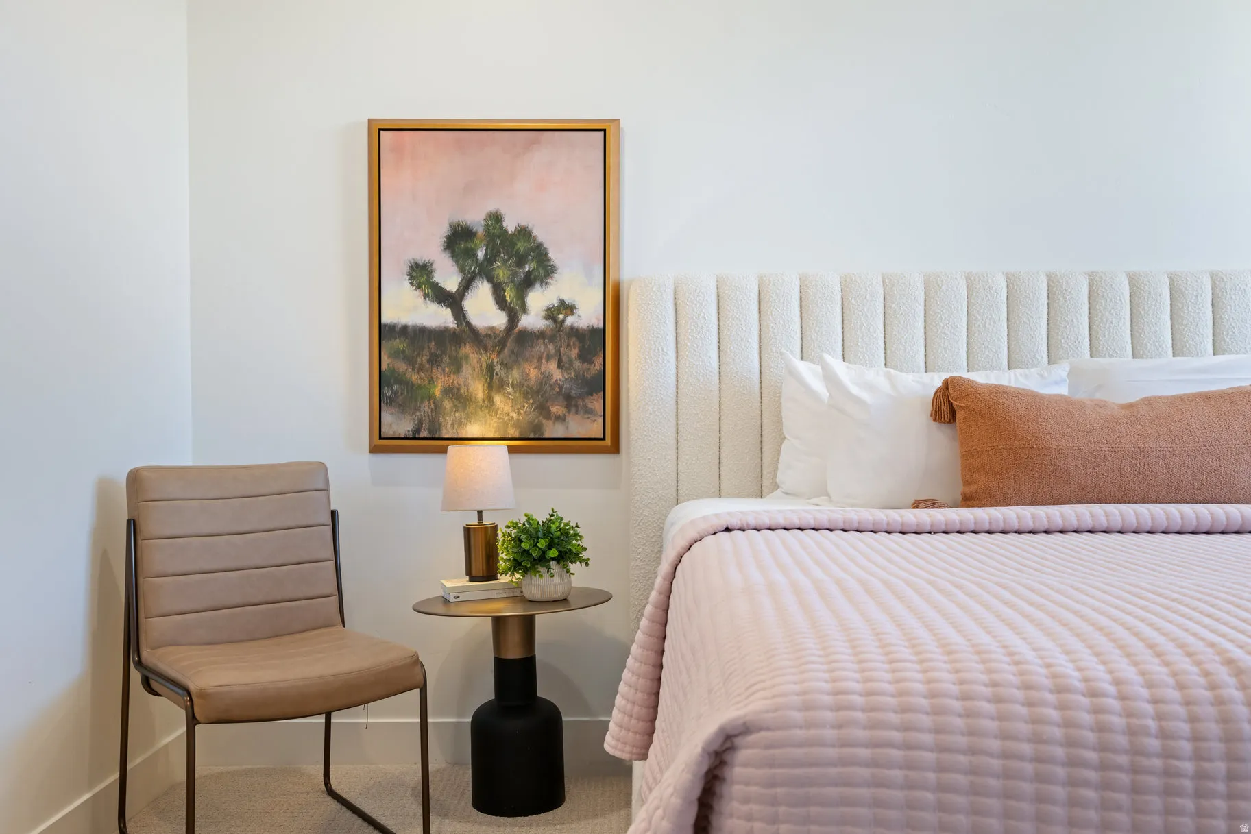 Bedroom with baseboards