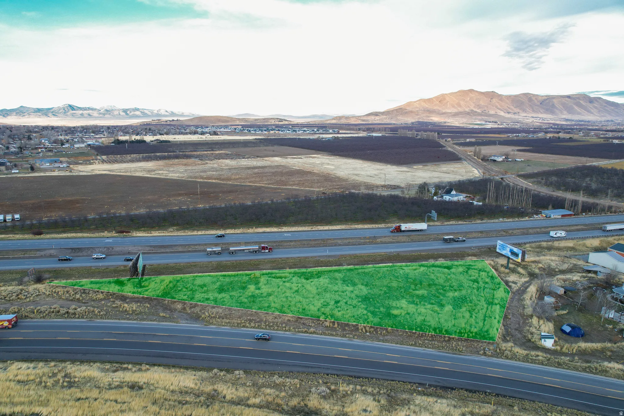 Bird's eye view of mountains