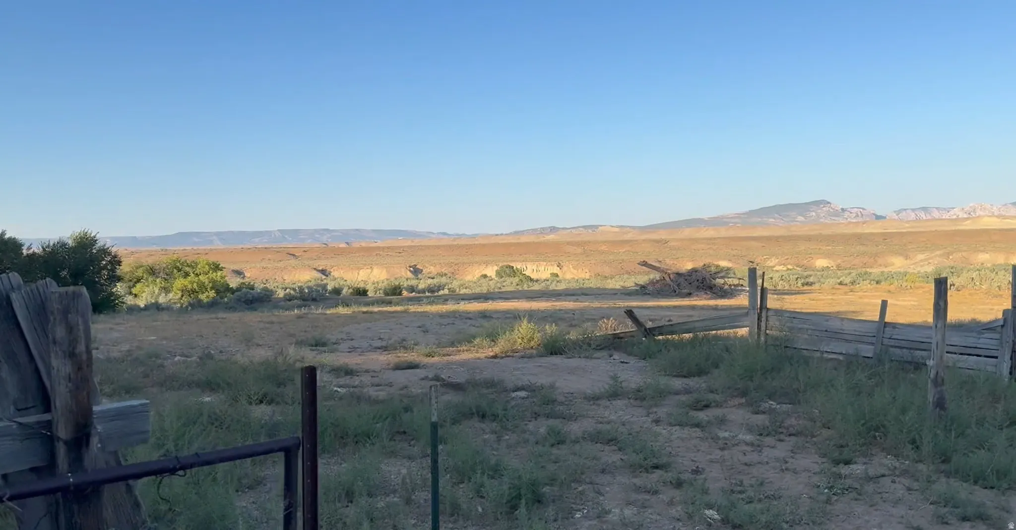 View of yard featuring a view of countryside and a mountain view