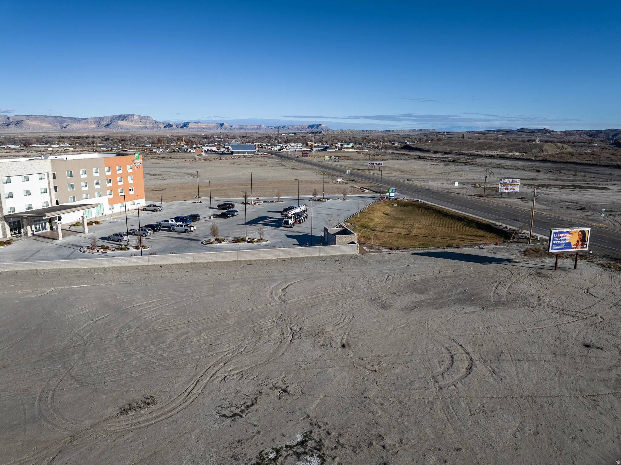 Aerial view of mountains