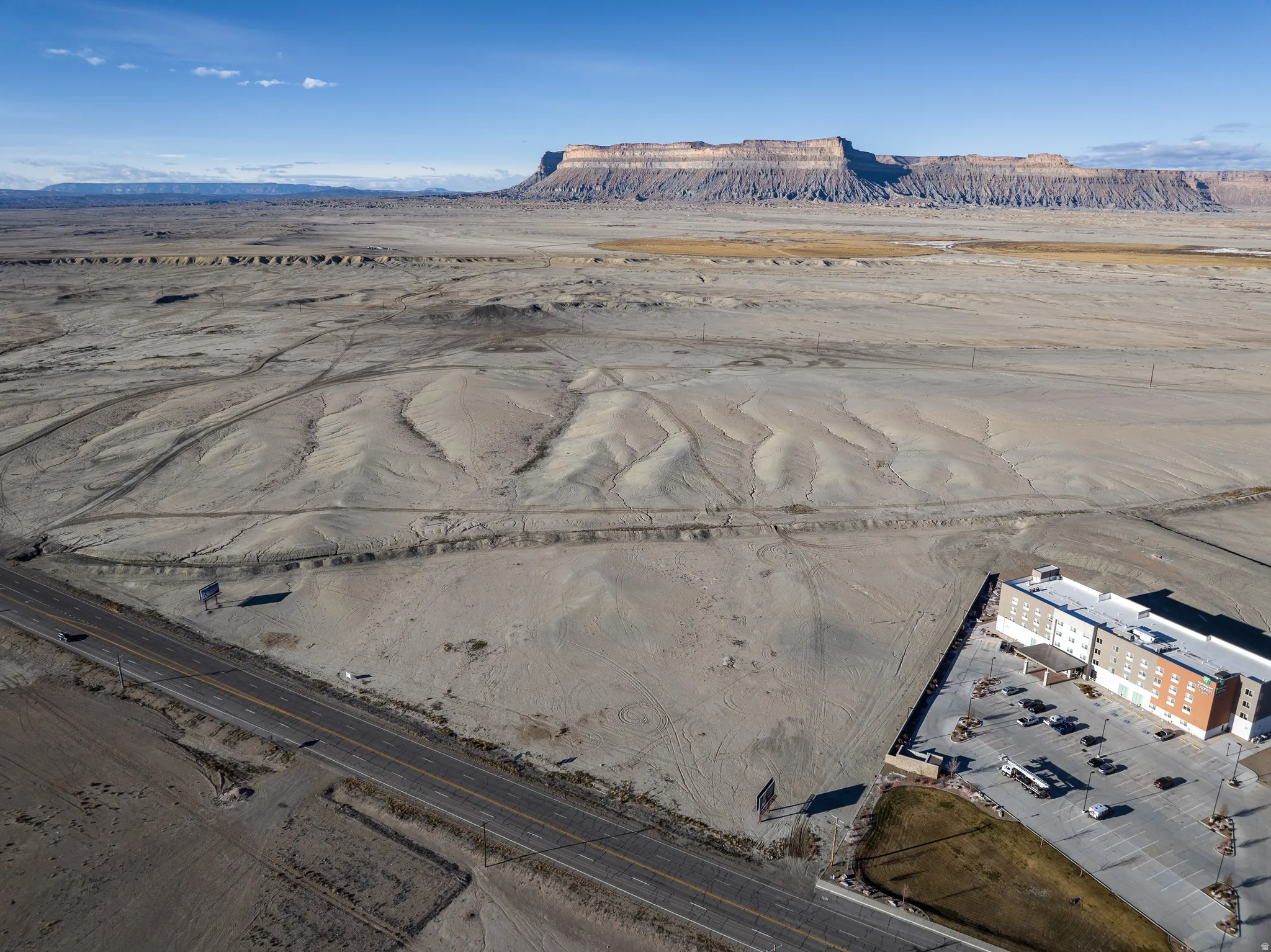 Drone / aerial view of mountains