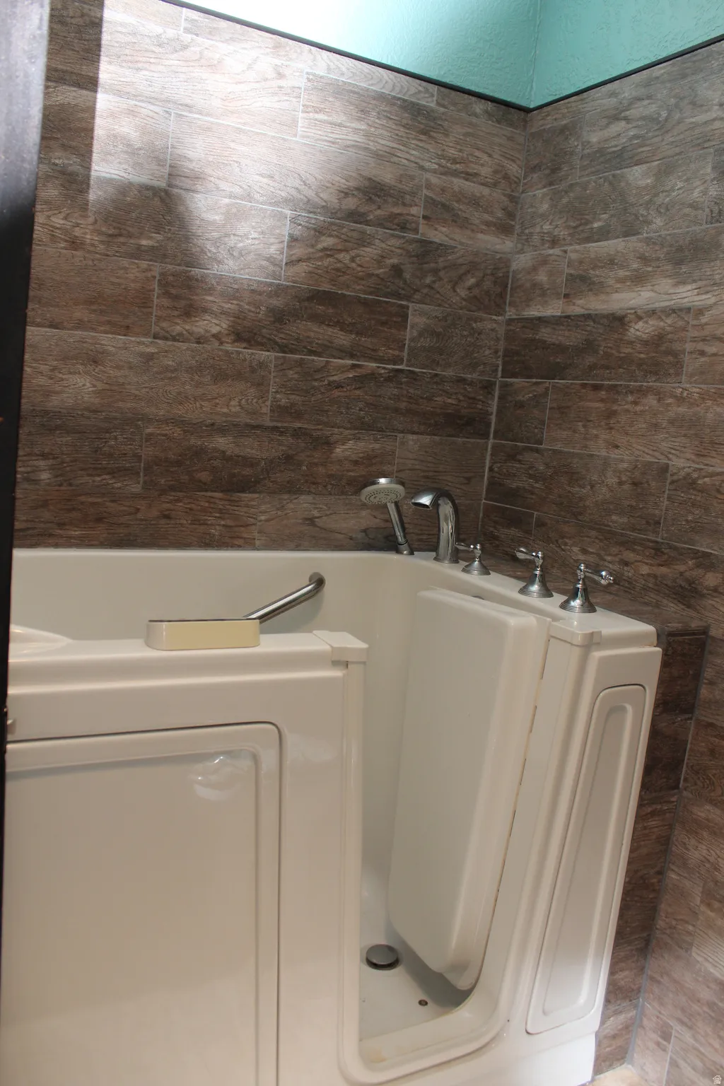 Bathroom with a garden tub