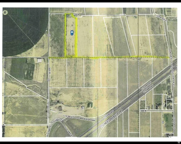 Map / location with property parcel outlined