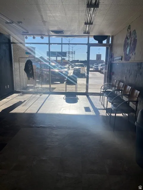 View from interior of space