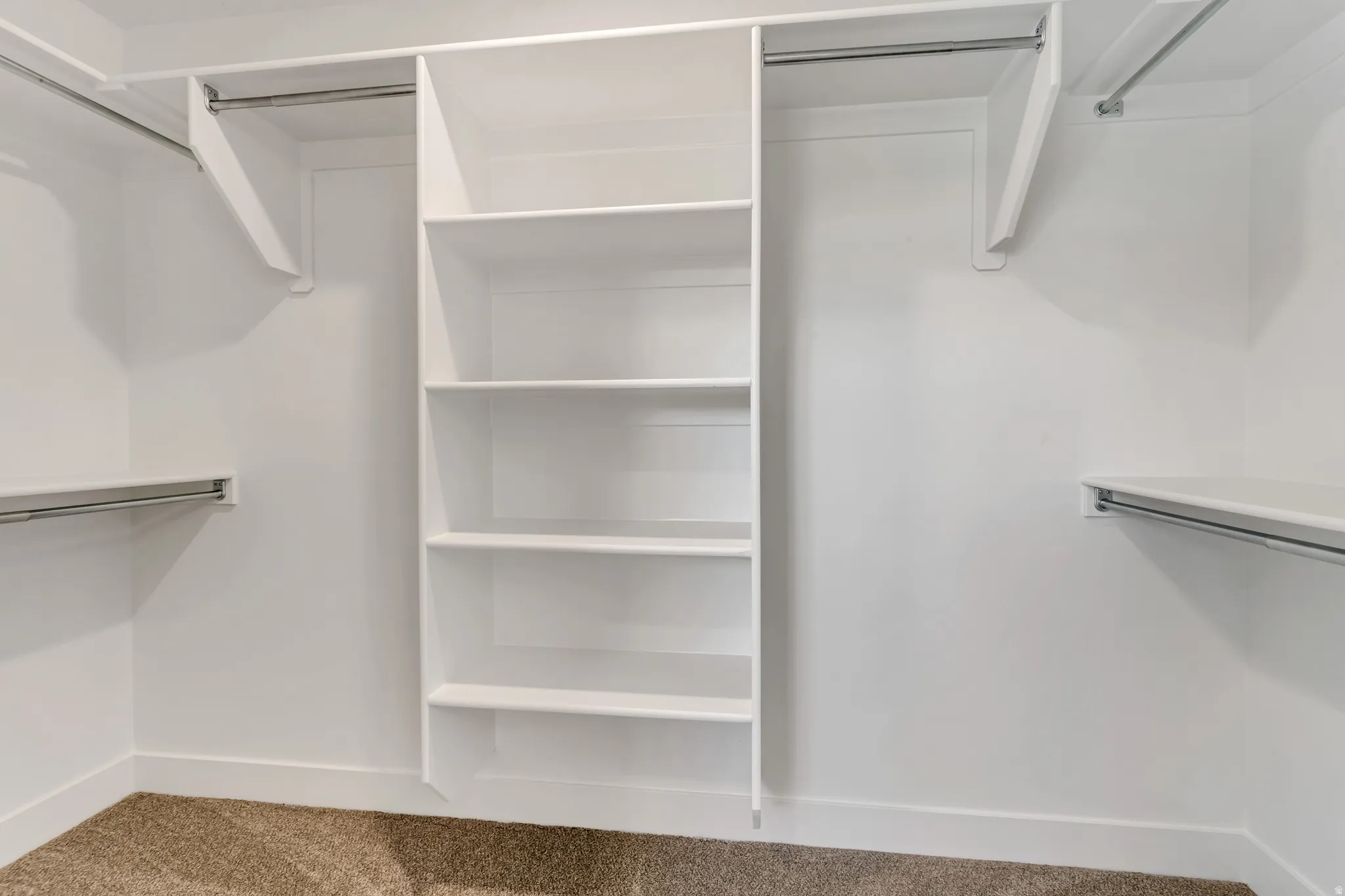 Spacious closet featuring carpet