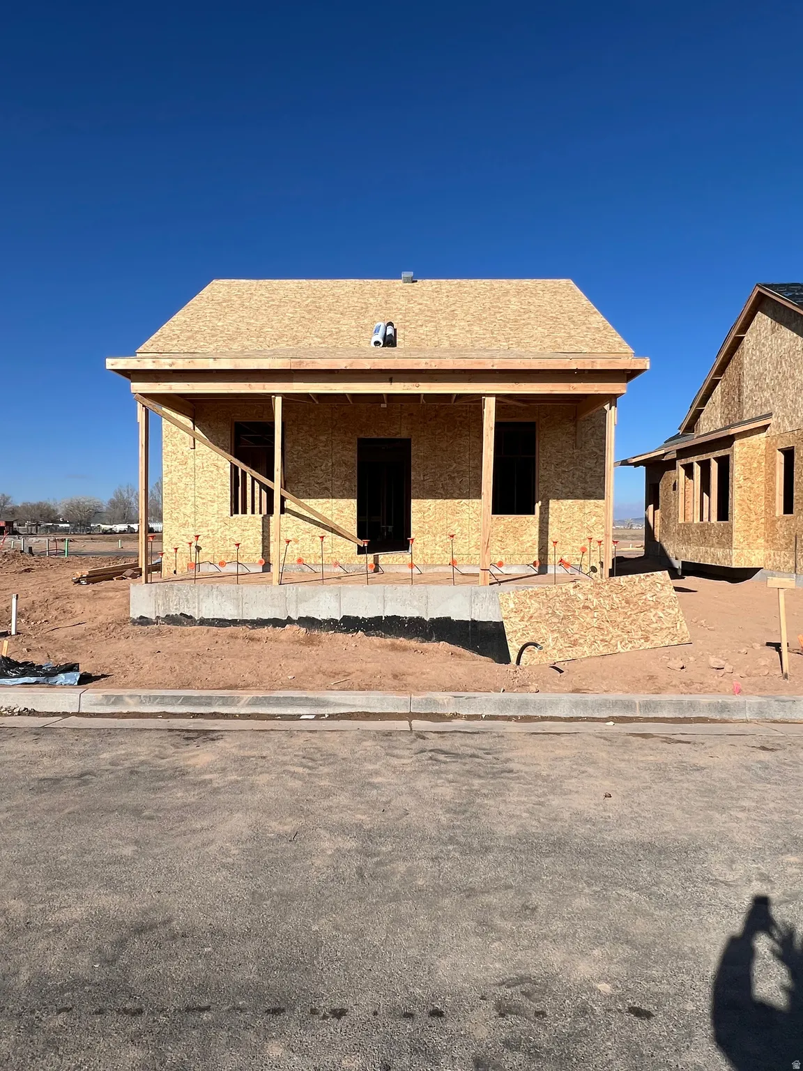 View of property in mid-construction
