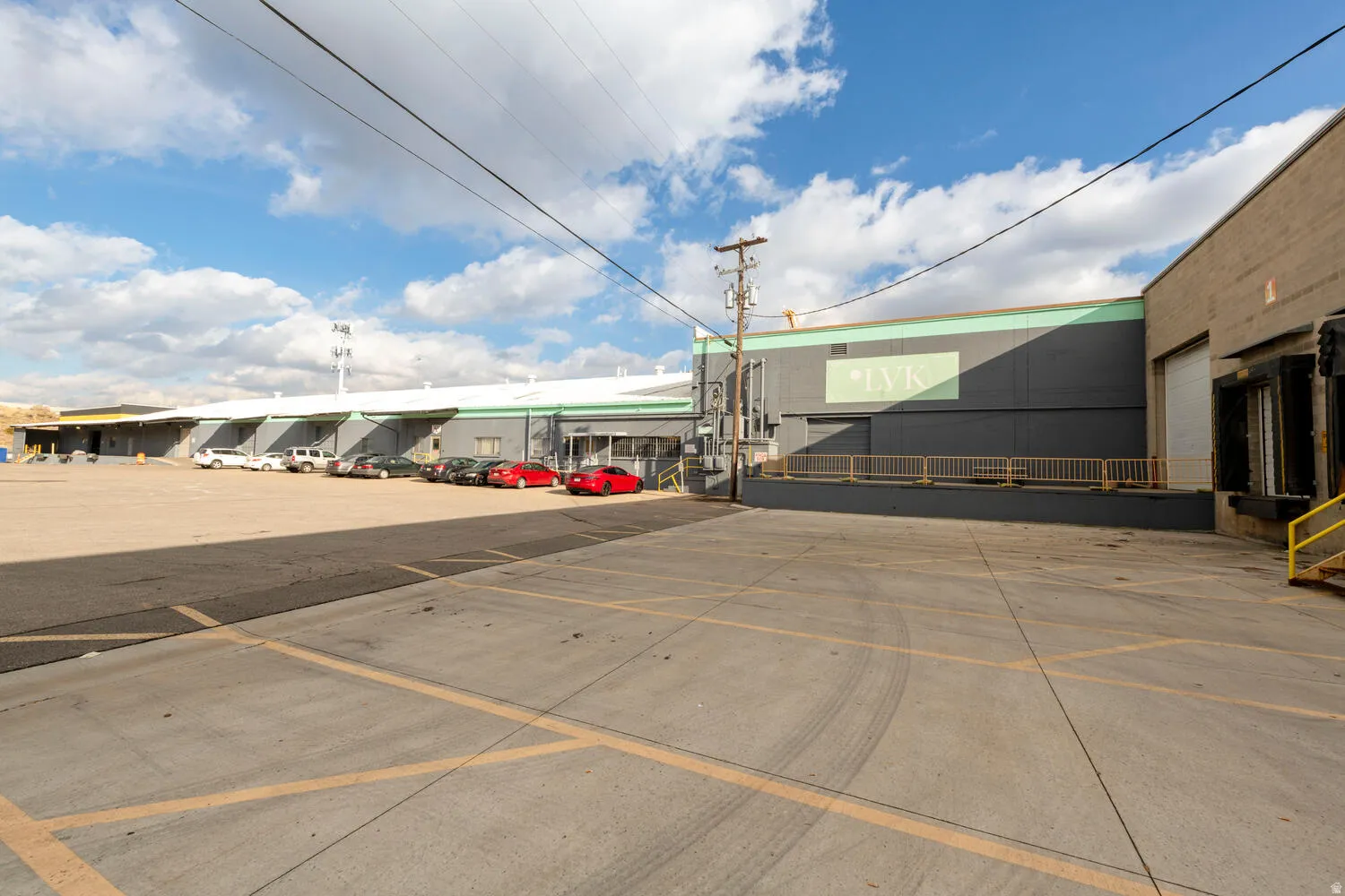 View of uncovered parking lot