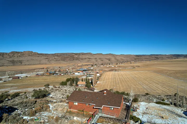 View of rural area with a mountainous background