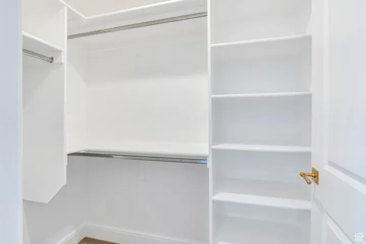 Spacious master closet