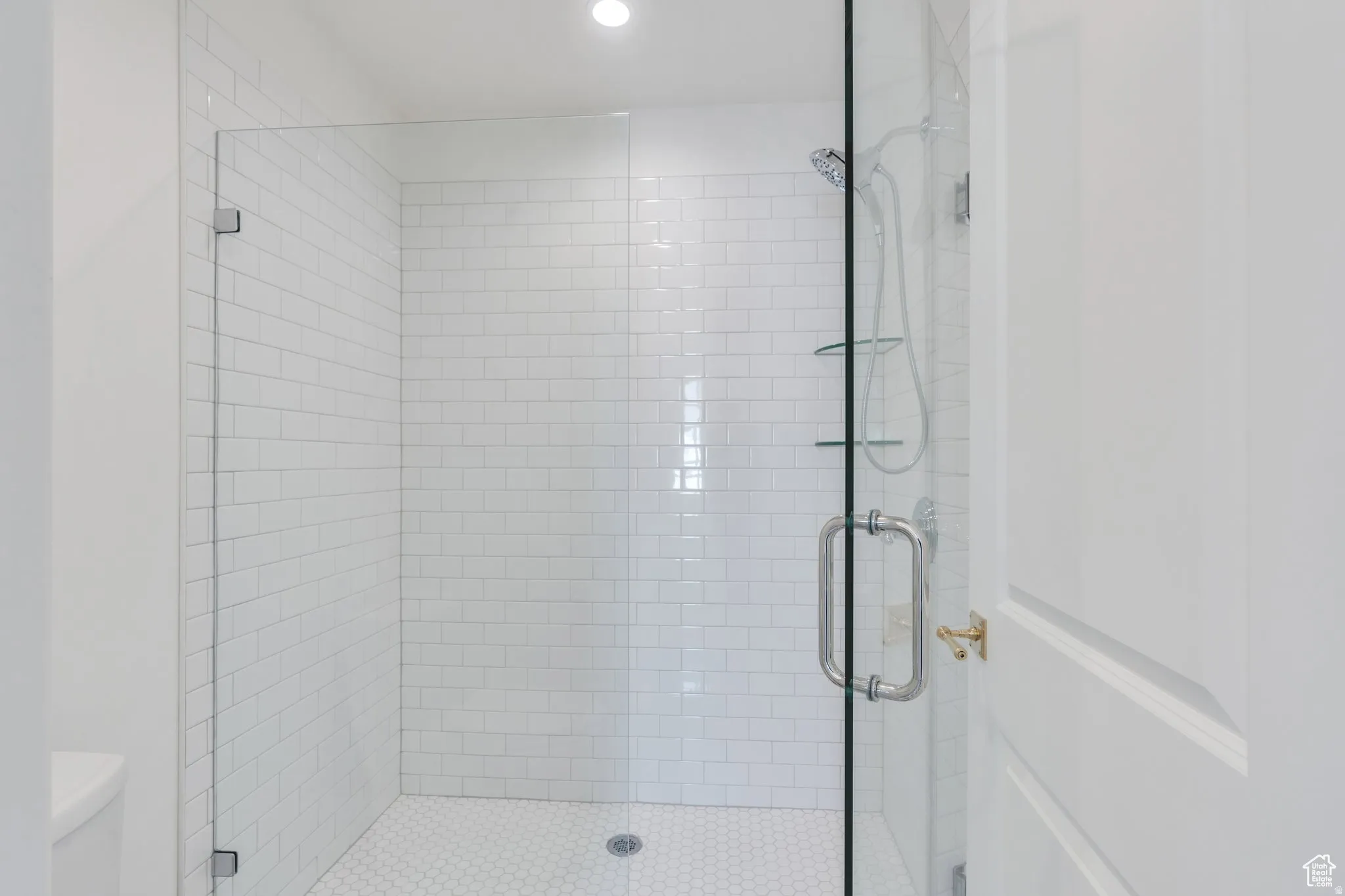 Walk-in shower in master bath