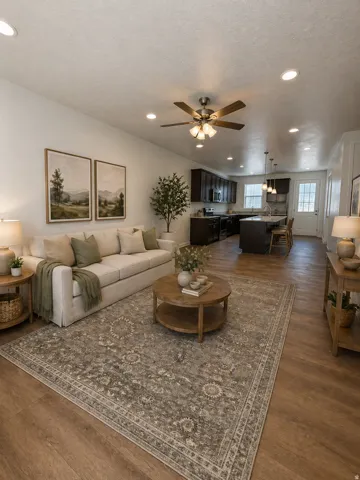 Virtually Staged Living Room