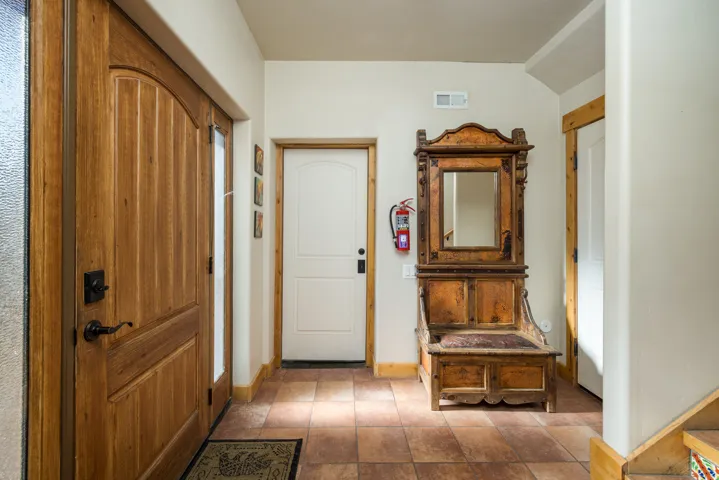 Entrance foyer with baseboards