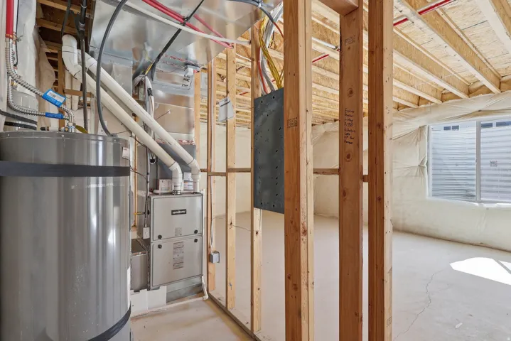 Utilities with secured water heater