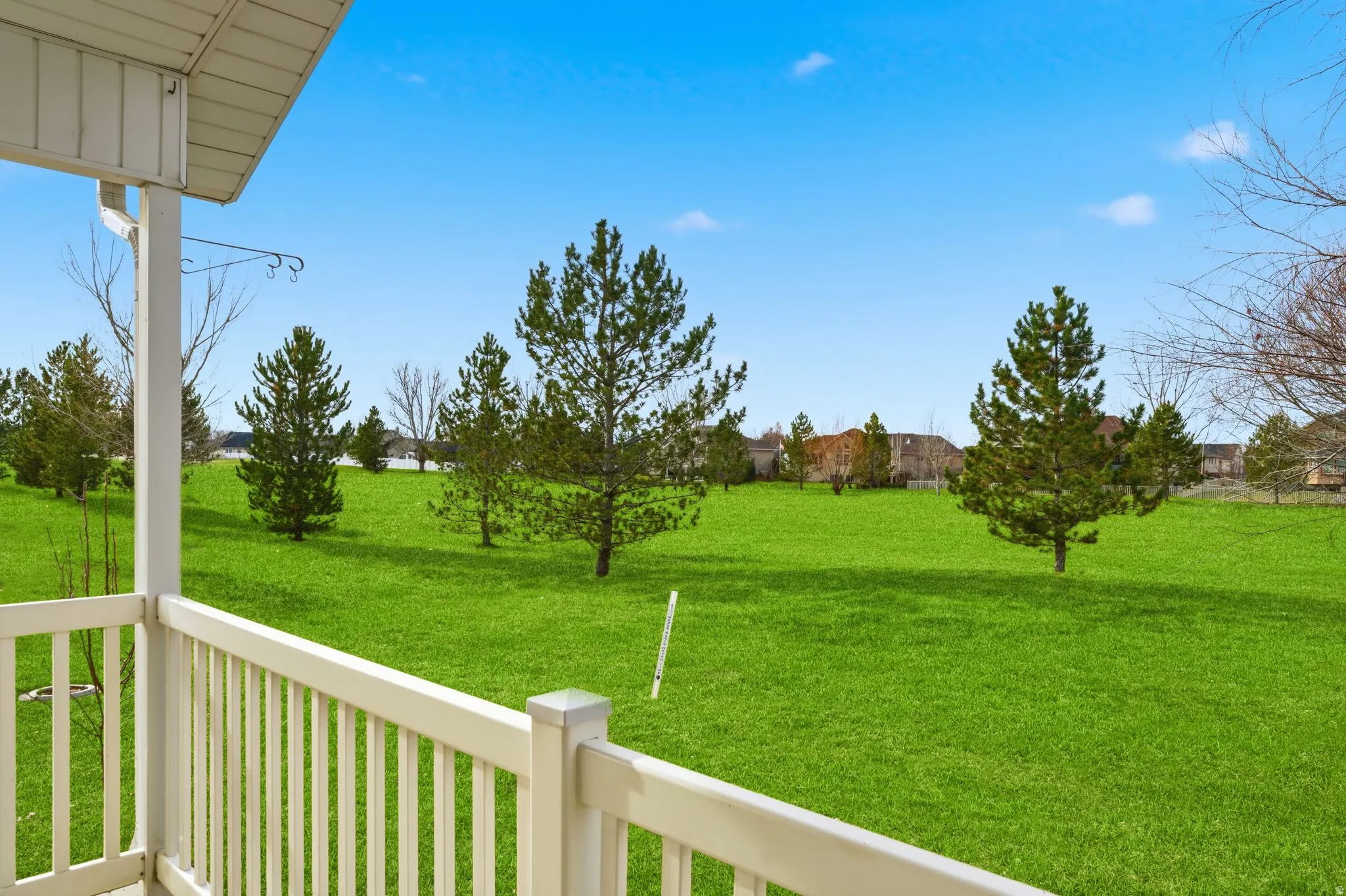 View of golf course from deck