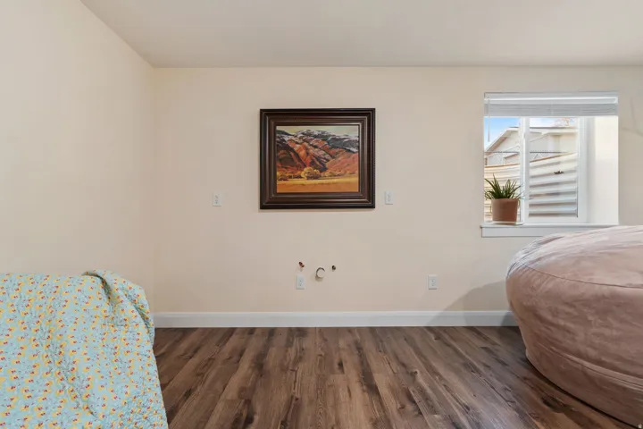 Plumbing hookups in basement family room in case you want to make an apartment in basement