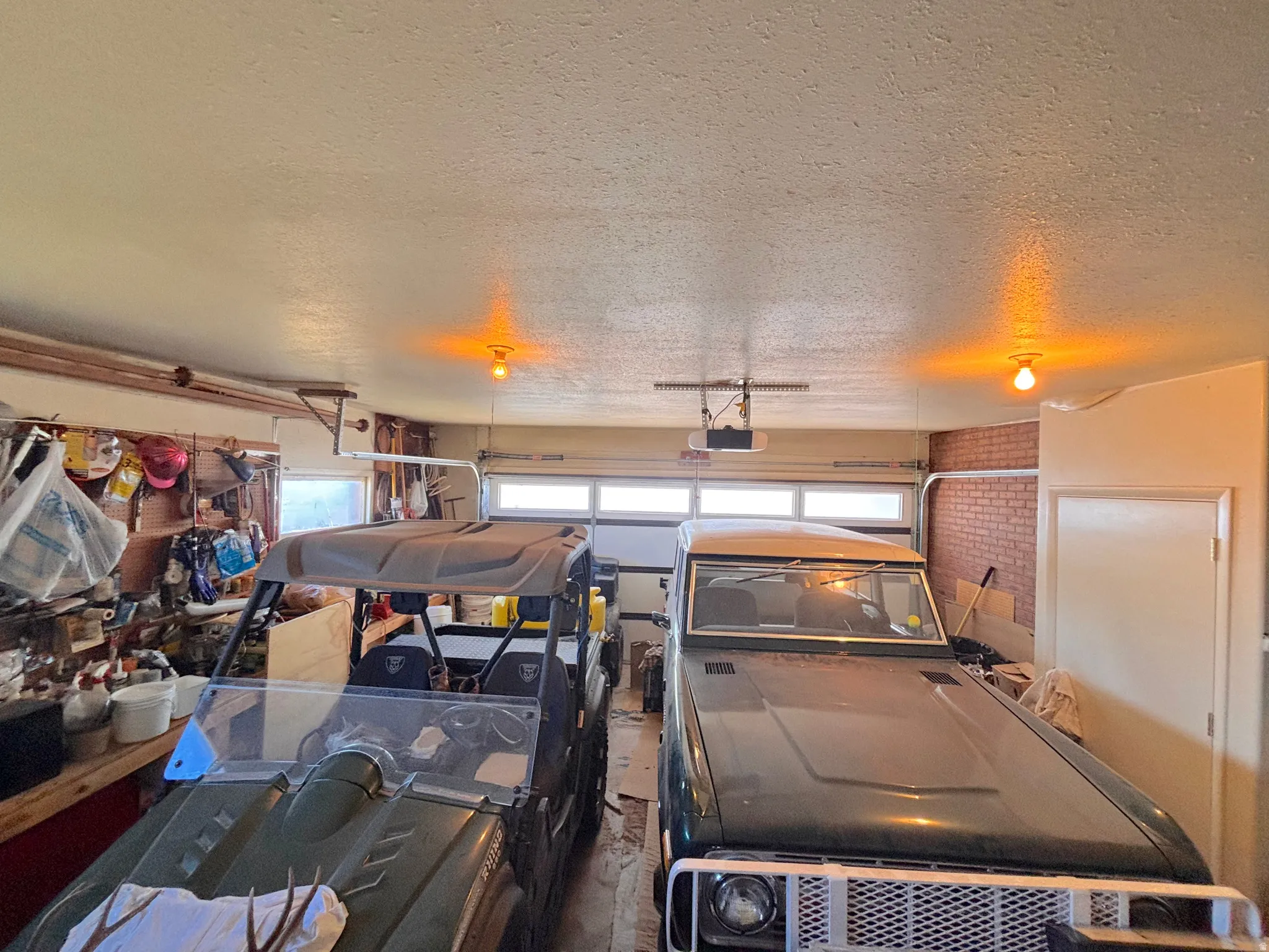 Garage with automatic garage door opener