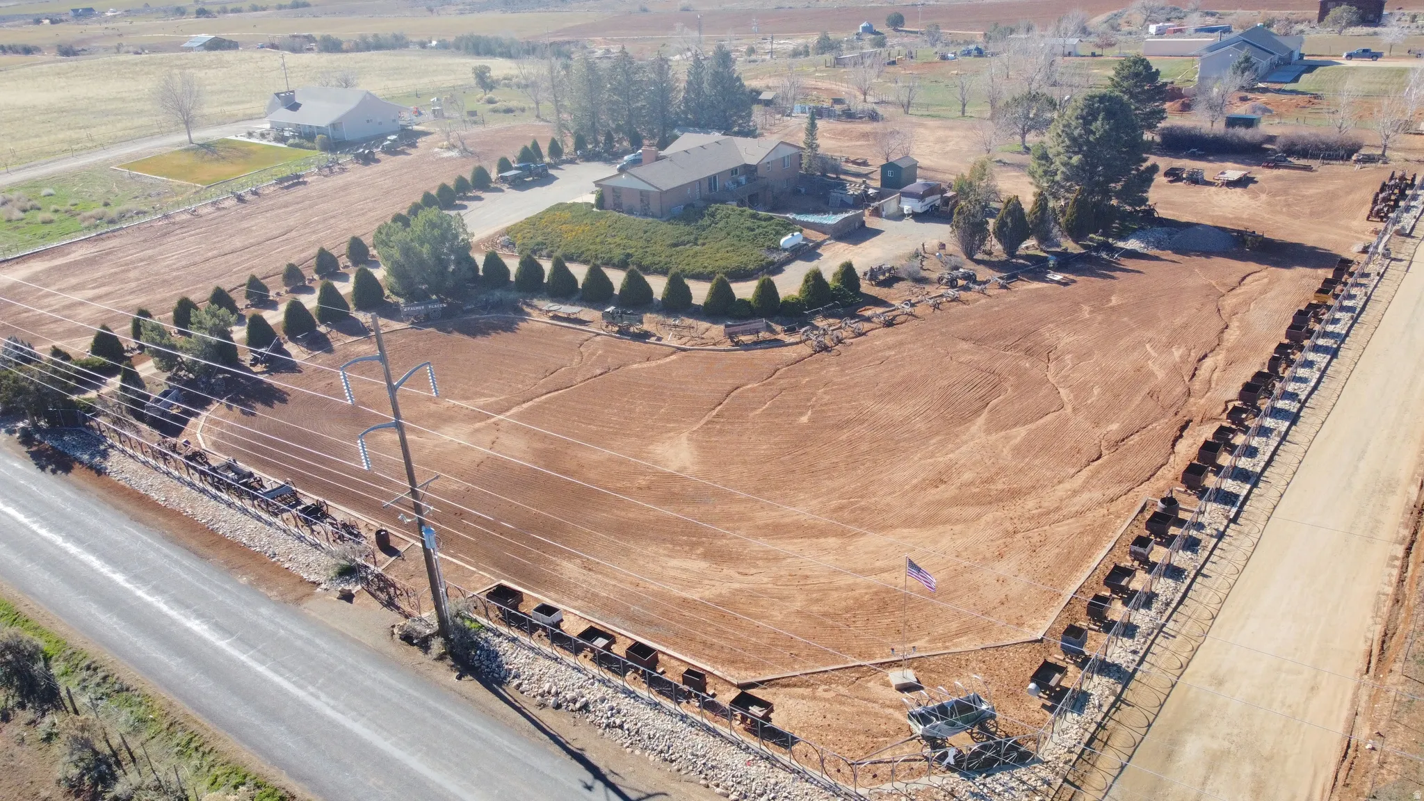 Aerial view looking S/W.