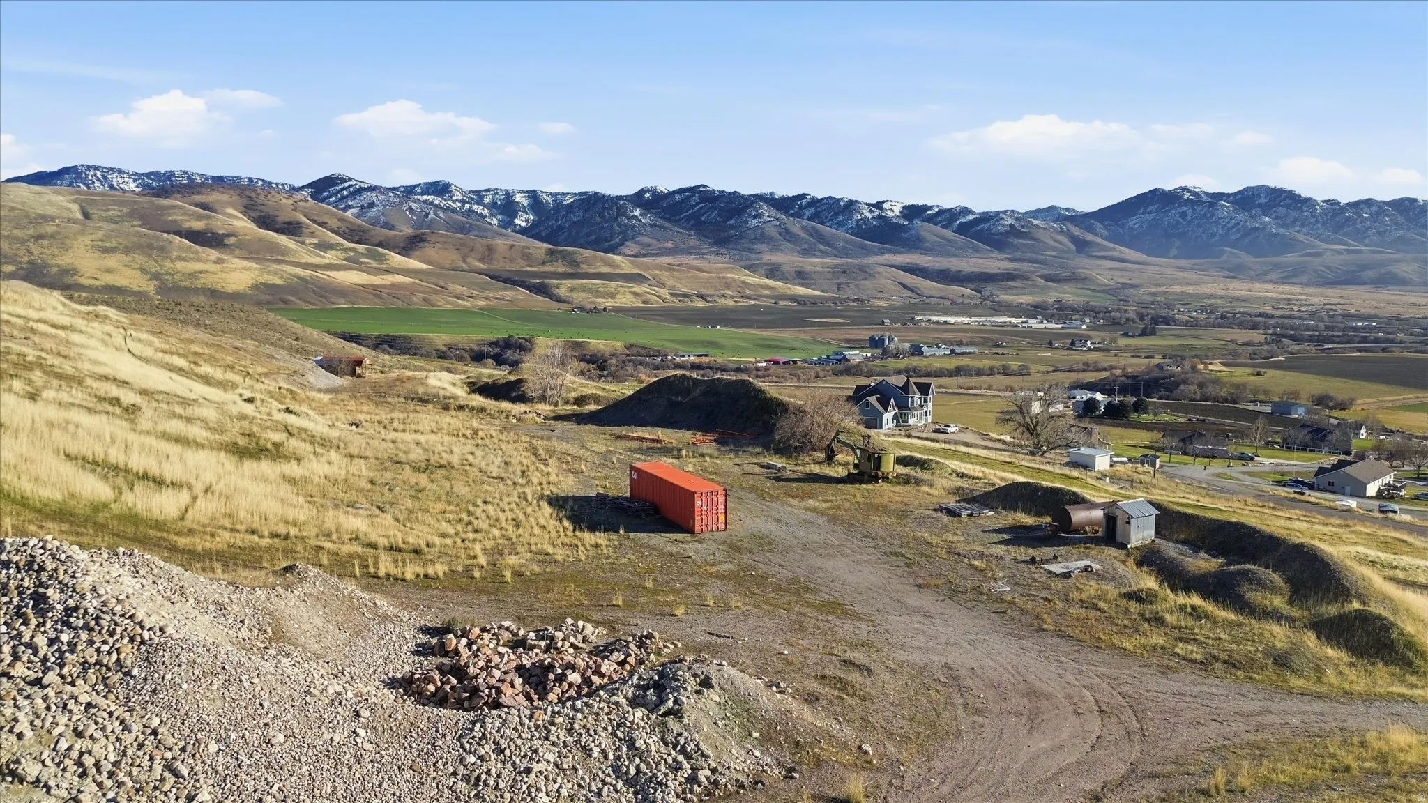 Mountain view featuring rural landscape