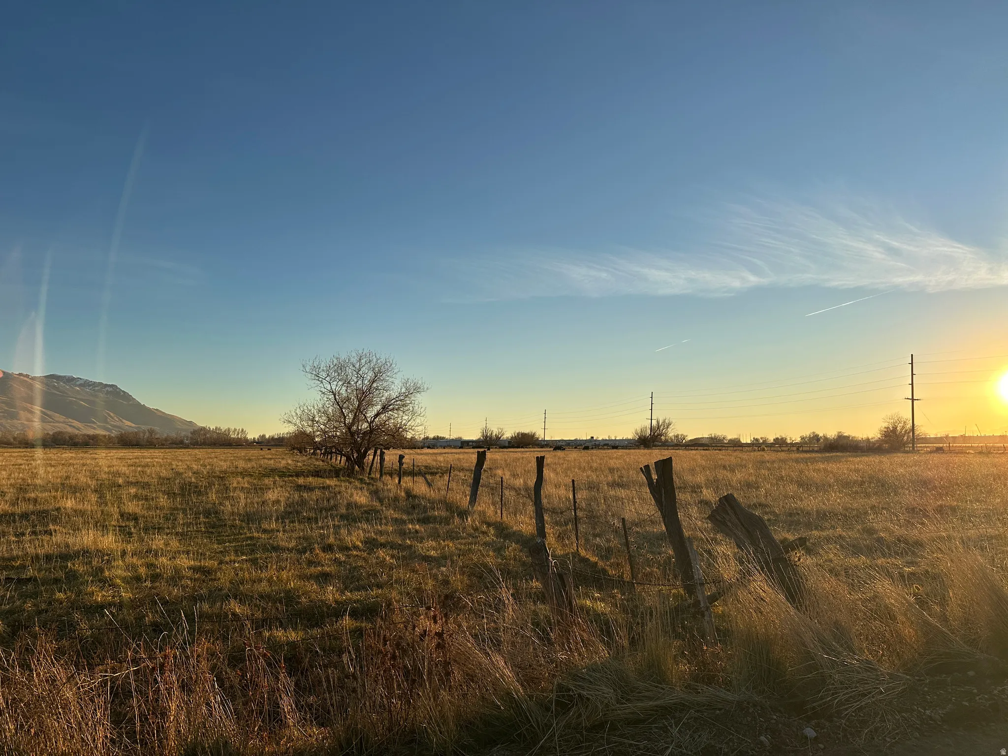 Fence is the border of the one parcel owned by another entity, also for sale