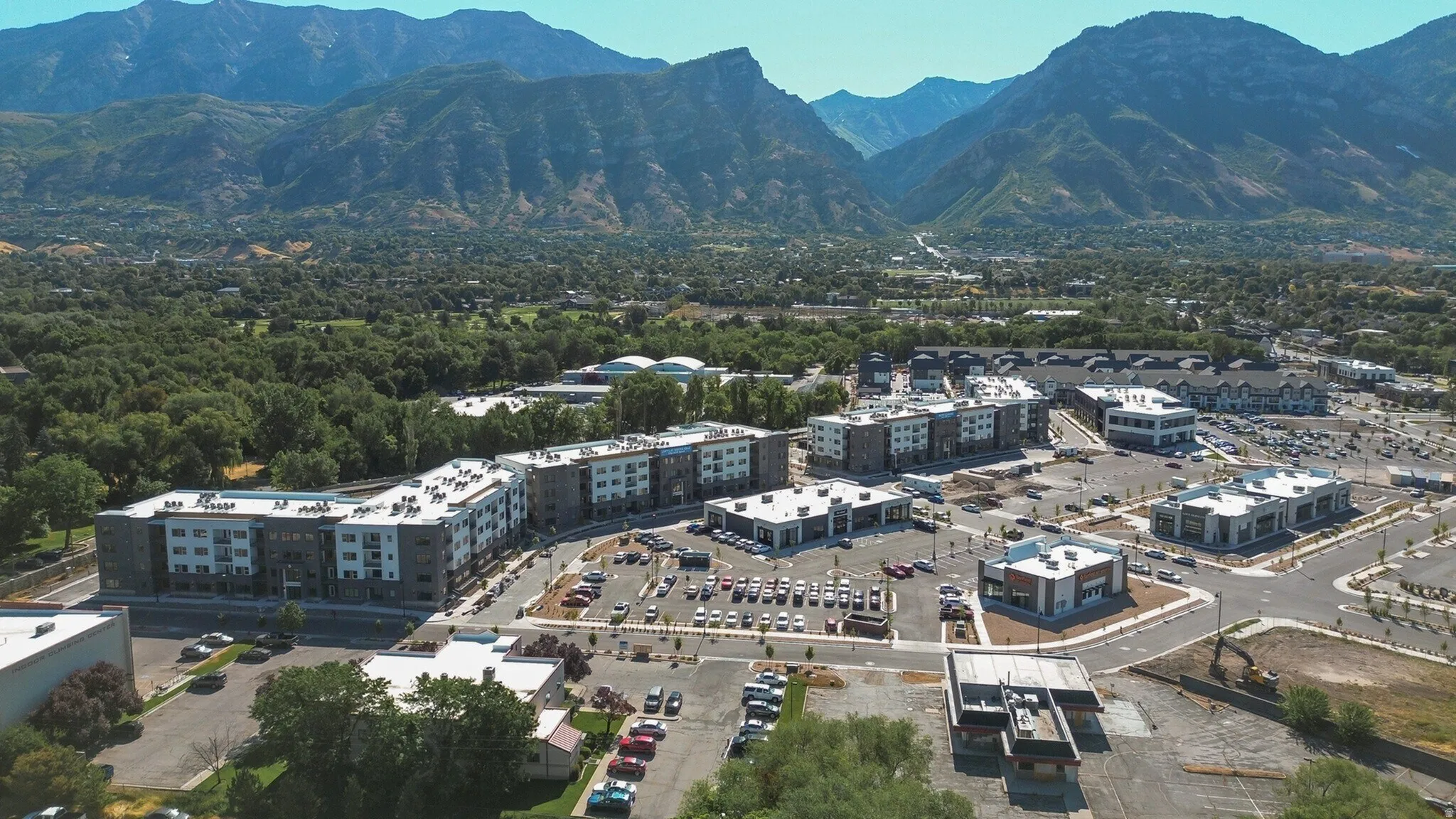 Bird's eye view of mountains