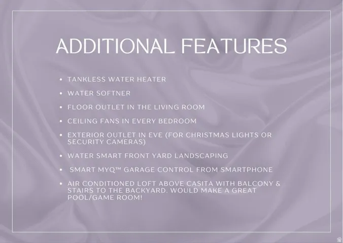 View of miscellaneous listing collateral