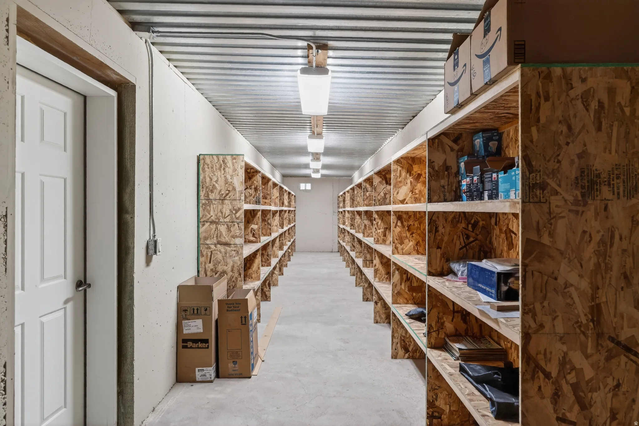 View of storage room