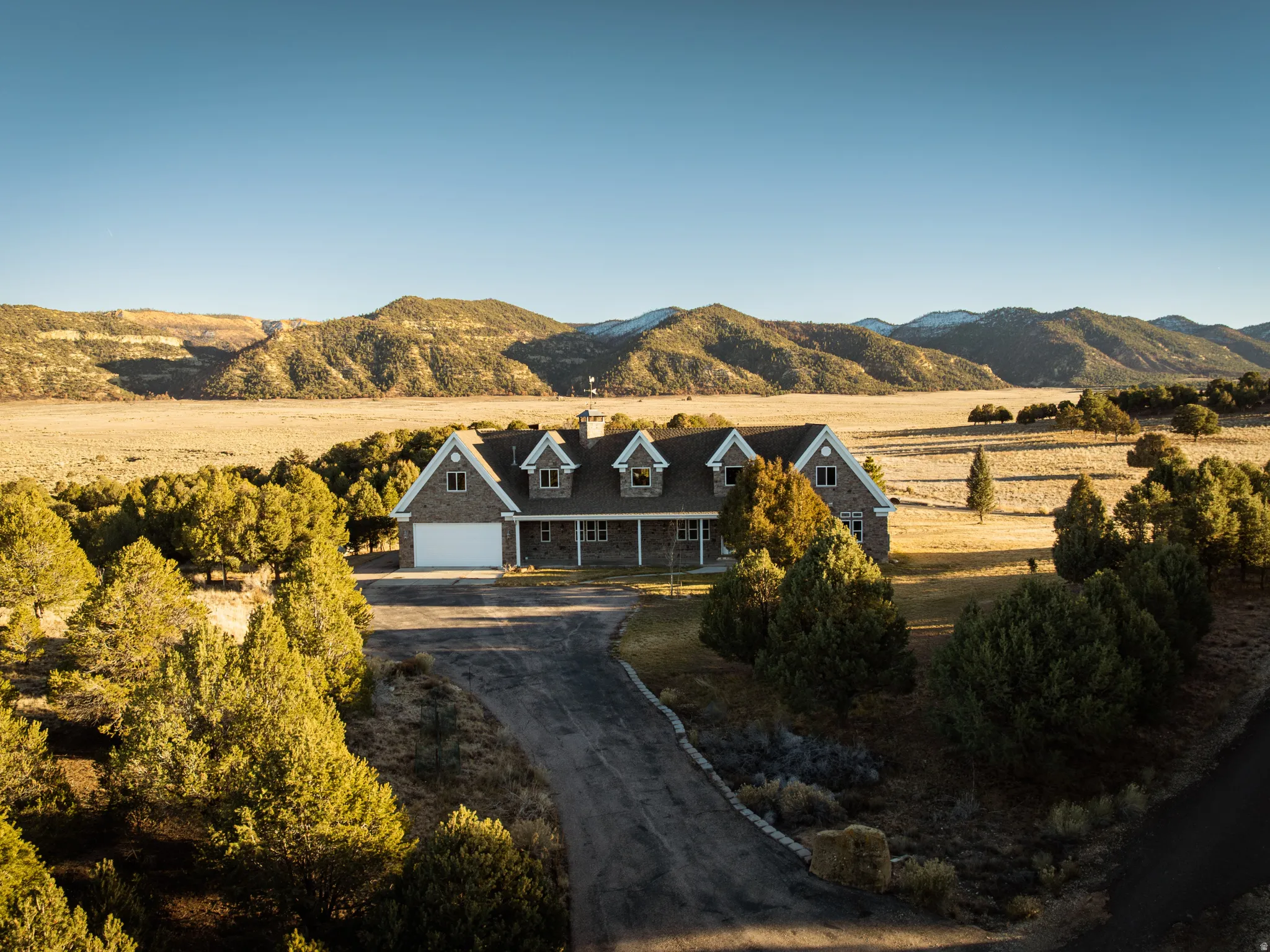 Mountain view featuring rural landscape