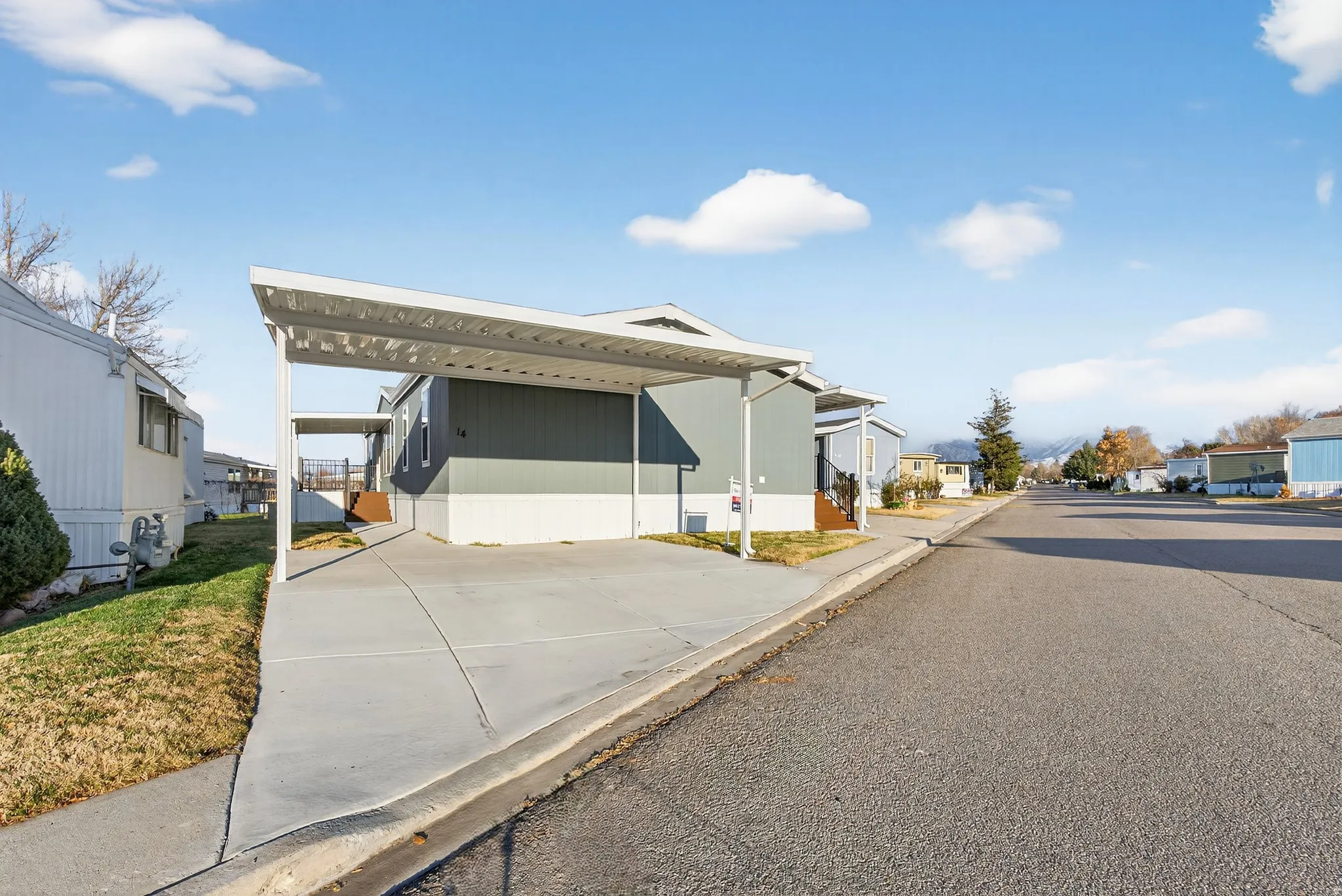 View of front of home with a residential view