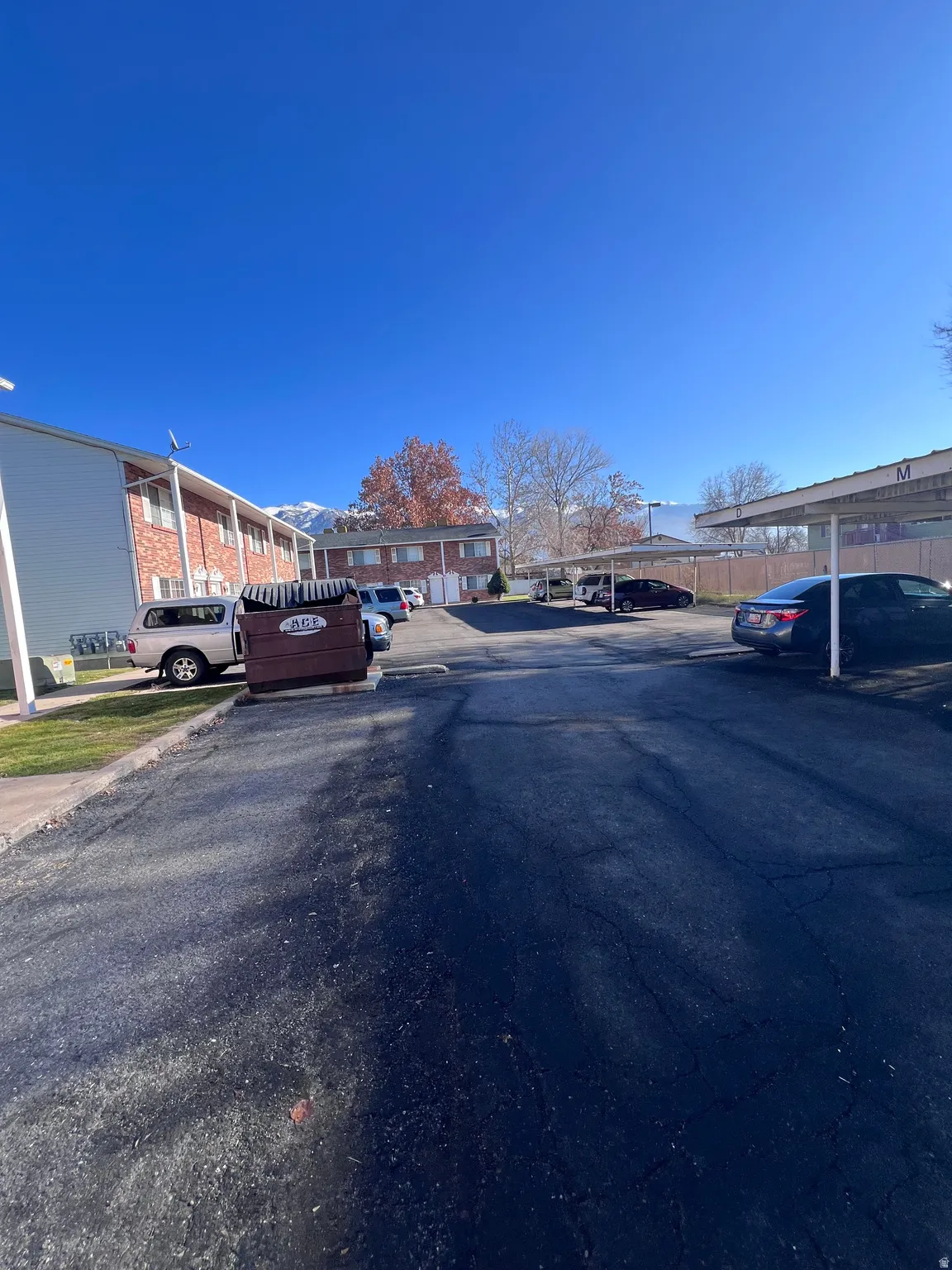 View of asphalt street