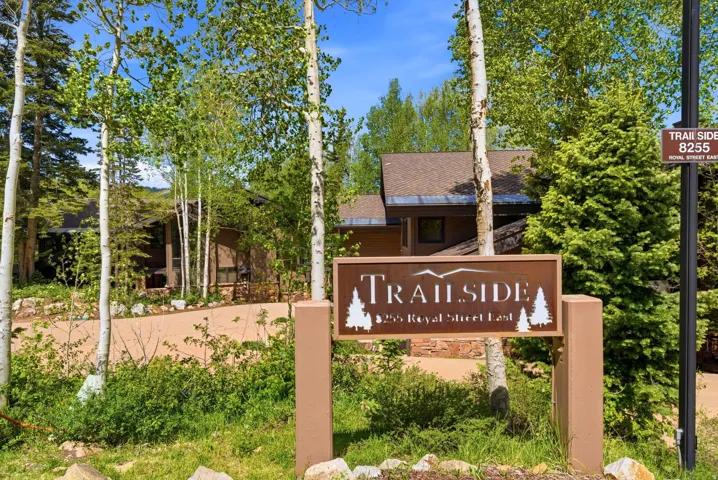 Wood-clad property exterior nestled among mature trees