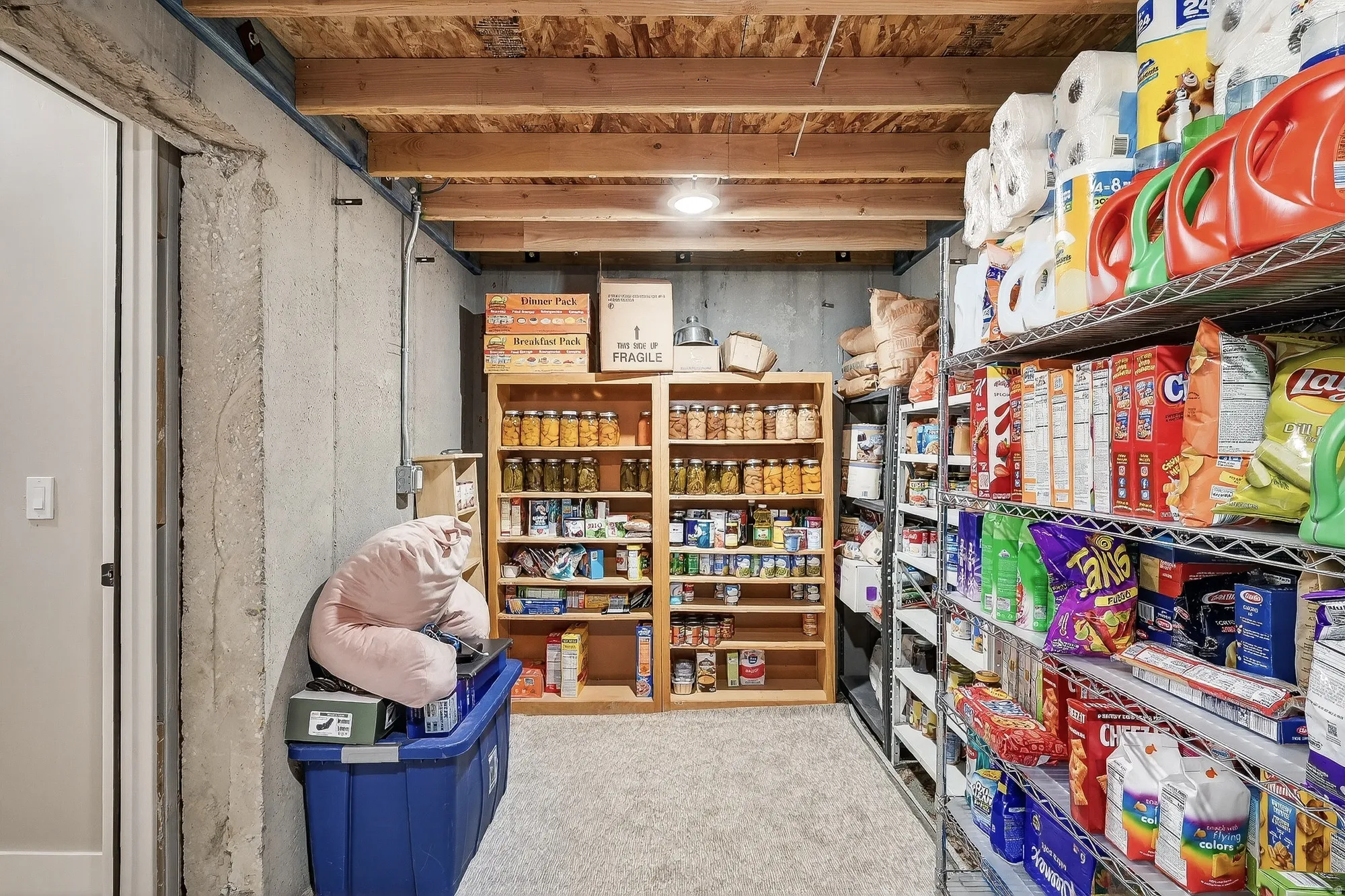 View of storage room