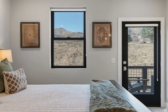 Bedroom featuring access to exterior