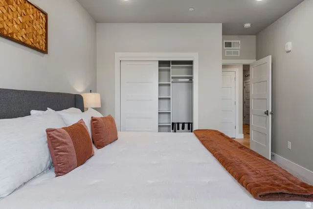 Bedroom featuring a closet and recessed lighting