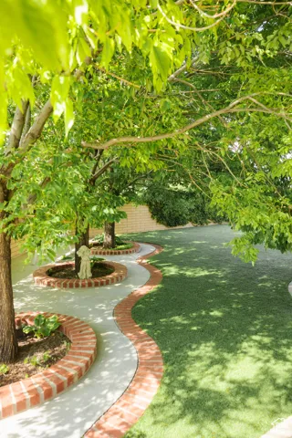View of green lawn