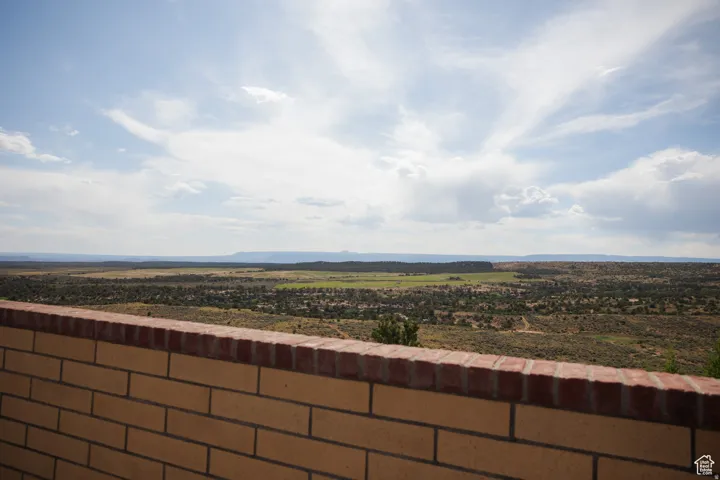 Exterior view of a mountainous background