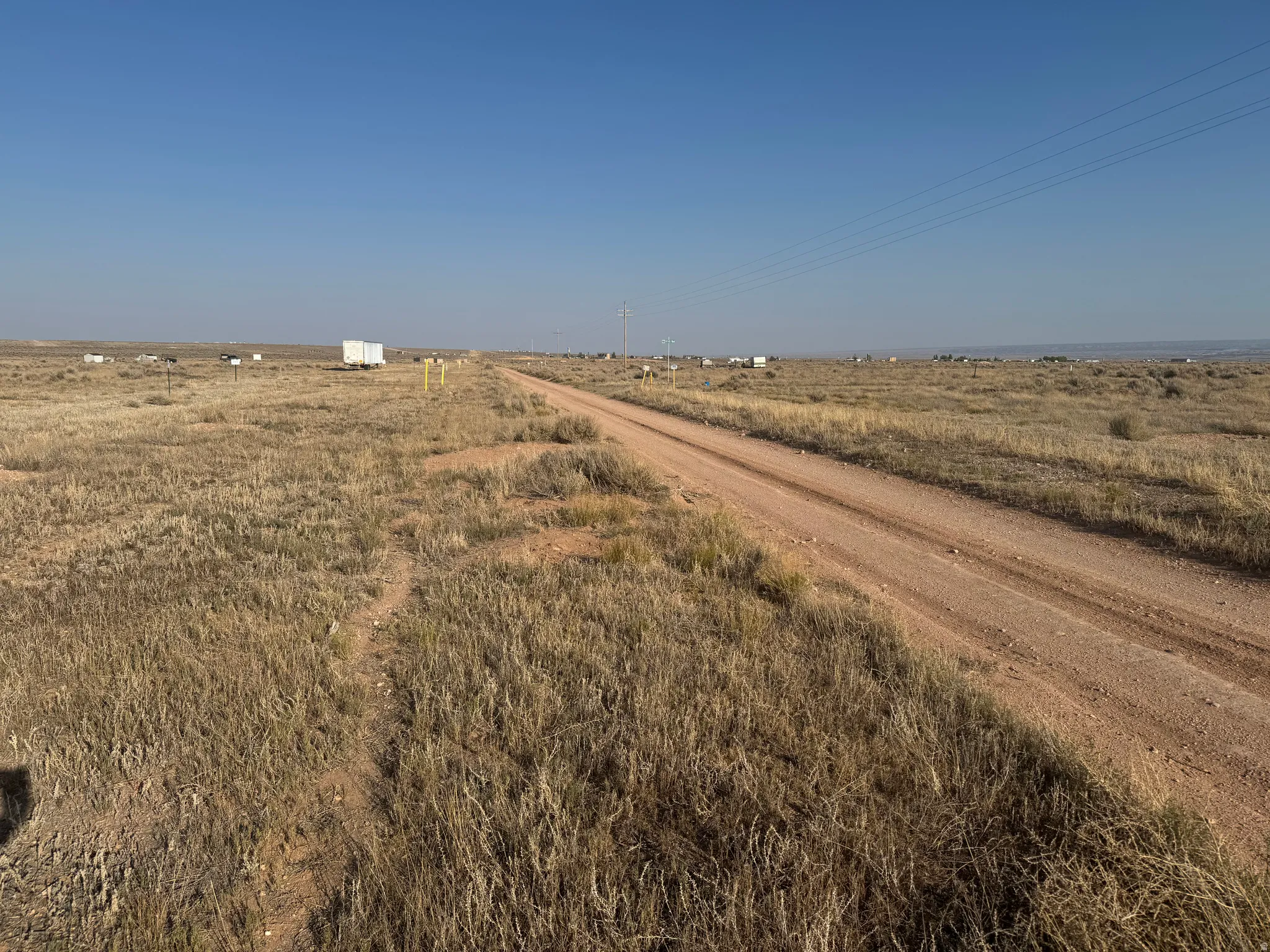 Aerial view of sparsely populated area