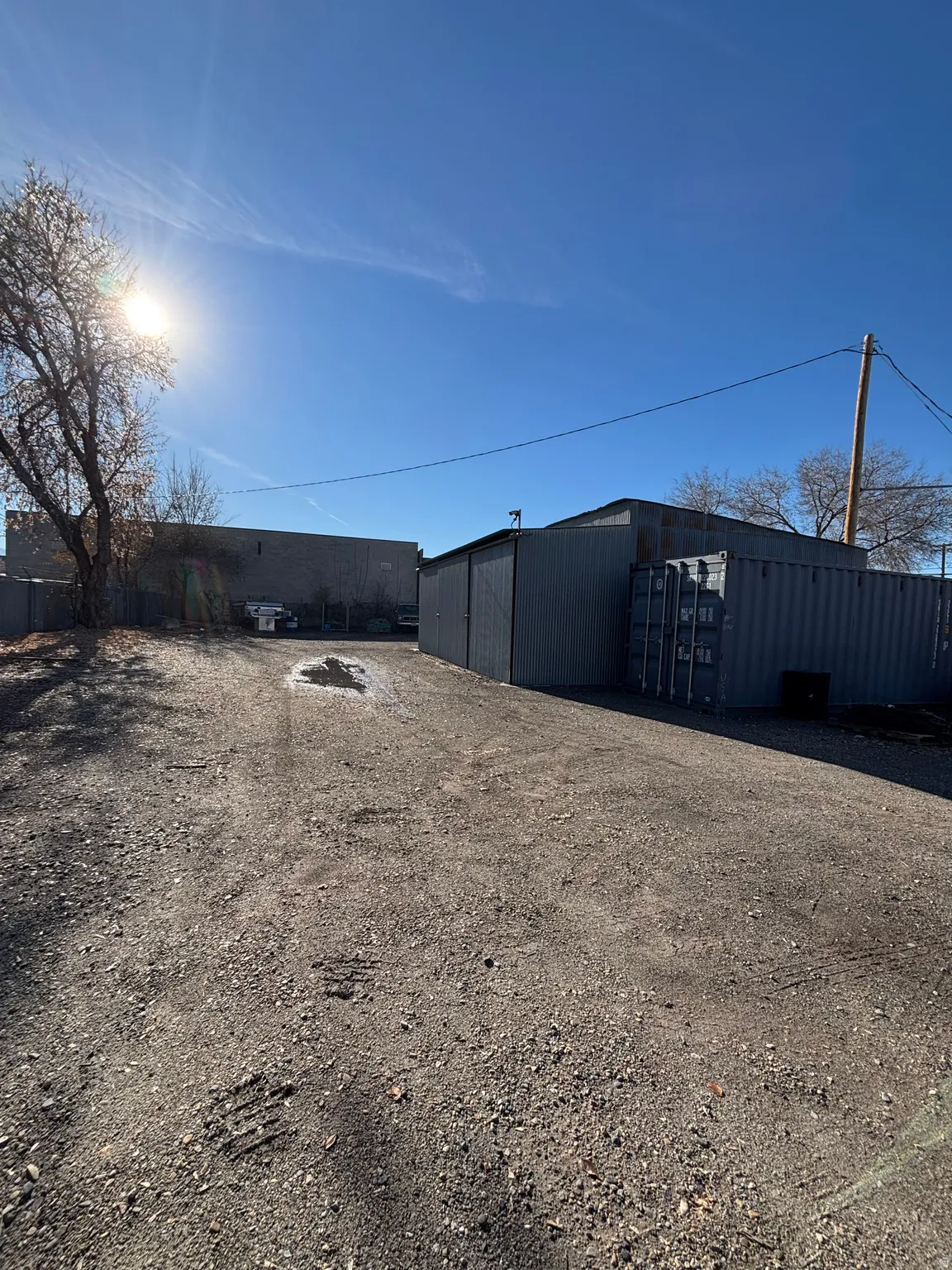 View of yard with an outbuilding and an outdoor structure