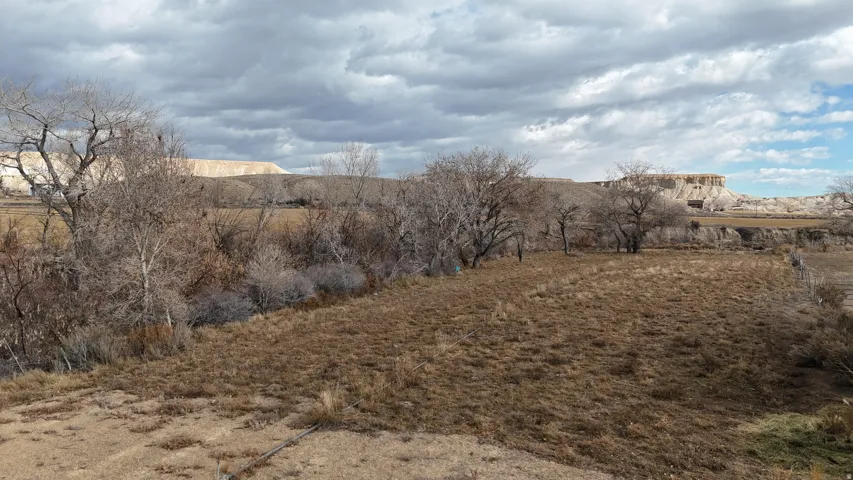 Mountain view with rural landscape