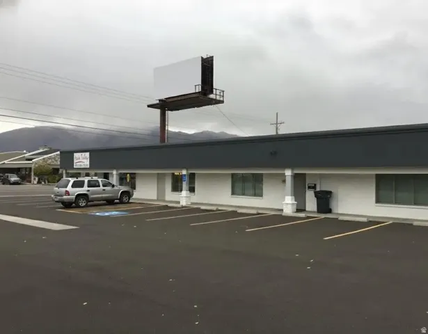 View of uncovered parking lot