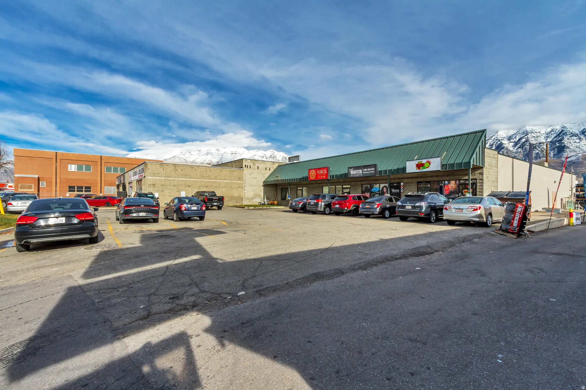 View of uncovered parking lot